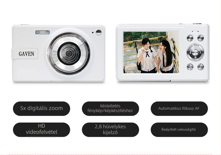 Q1 Gyerekeknek ütésálló digitális kamera – 12–14 MP, 3x digitális zoom, periszkópos objektív
