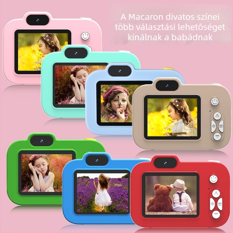 Y8 gyerekeknek szánt digitális kamera 2,0 colos LCD kijelzővel, memória-kártya tárhellyel, videófelvétellel és szűrőkkel