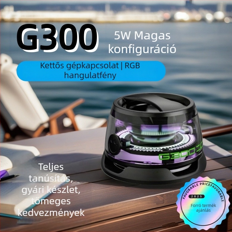 G300 Magas minőségű vezeték nélküli Bluetooth mini hangszóró mágneses állvánnyal — hordozható kültéri hangszóró