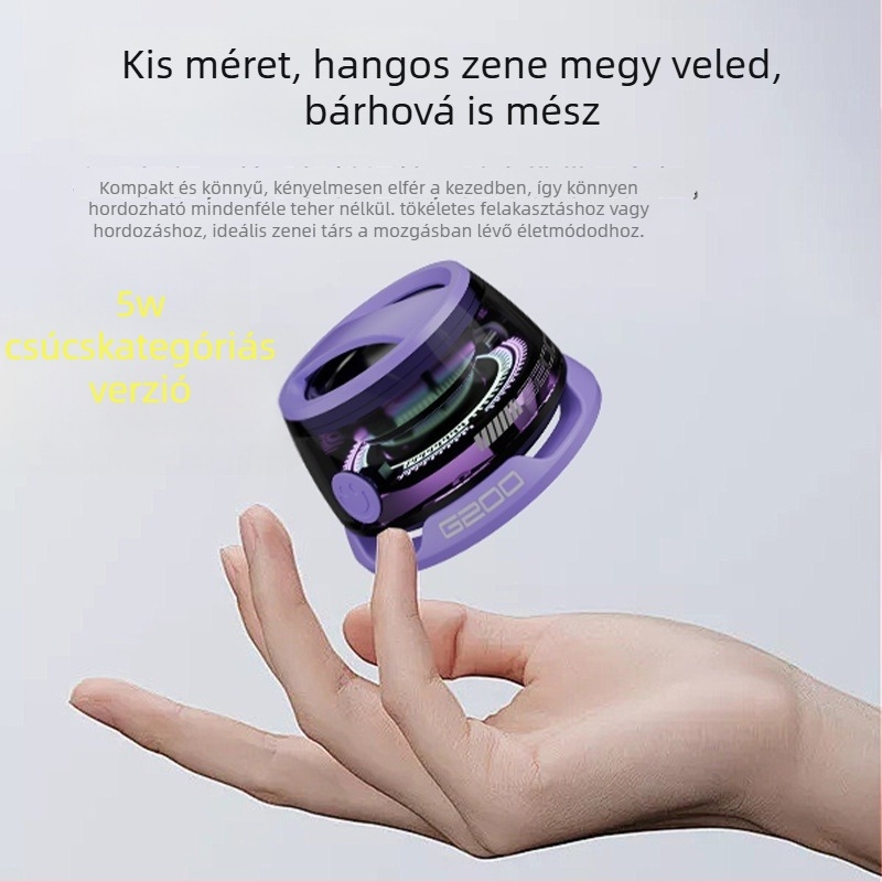 G300 Magas minőségű vezeték nélküli Bluetooth mini hangszóró mágneses állvánnyal — hordozható kültéri hangszóró