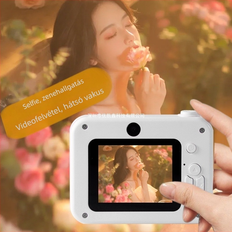 H2 mini digitális kamera – 20,1 MP, 8x optikai zoom, fix objektív, hordozható HD kamera utazásokhoz