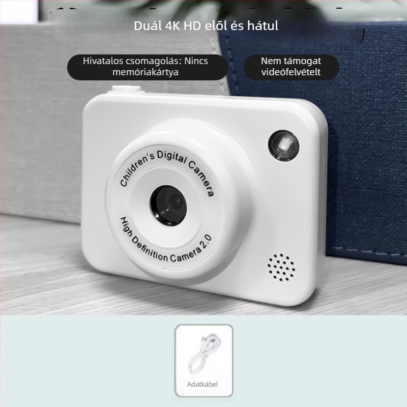 H2 mini digitális kamera – 20,1 MP, 8x optikai zoom, fix objektív, hordozható HD kamera utazásokhoz