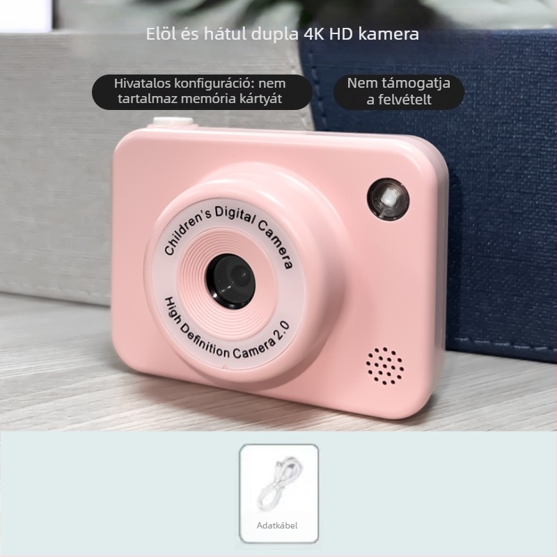 H2 mini digitális kamera – 20,1 MP, 8x optikai zoom, fix objektív, hordozható HD kamera utazásokhoz