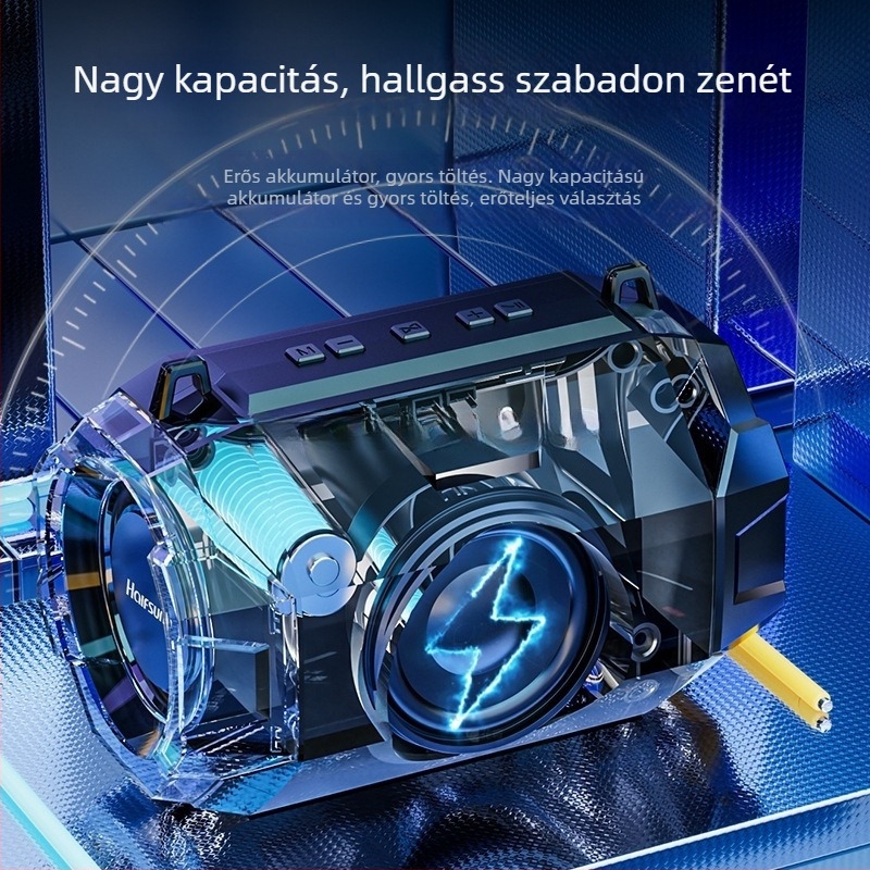 Bluetooth hangszóró 4.0, 5W, IPX7 vízálló, 100Hz-20kHz, SNR ≥70dB