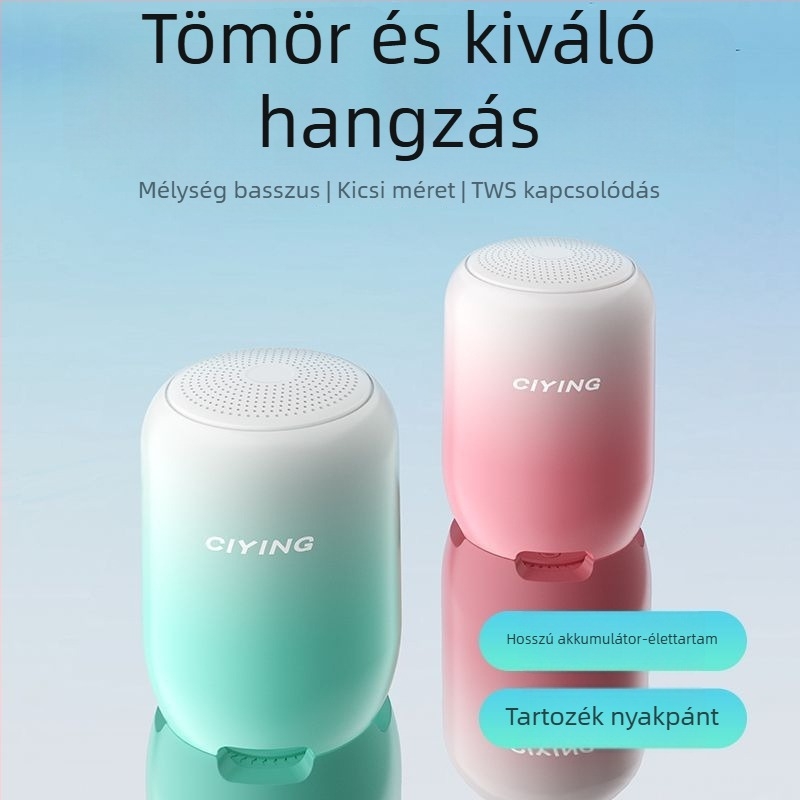 Bluetooth hangszóró IPX7 vízálló, 100 Hz–20 kHz tartomány, SNR ≥ 70 dB, beépített akkumulátor nélkül