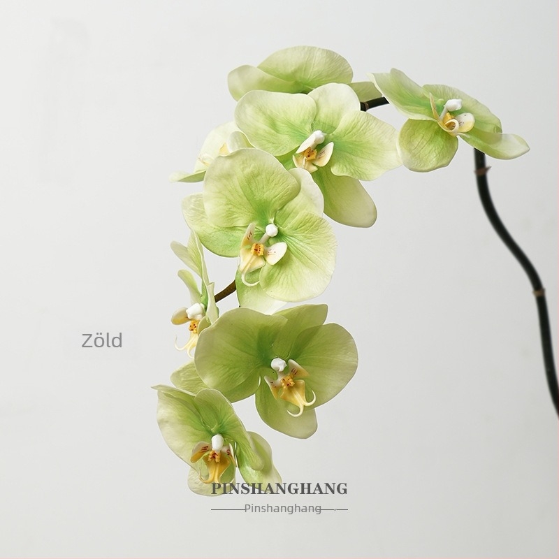 Mű Phalaenopsis orchidea, PVC, lágy tapintású felület, egyágú szár, Fashionable