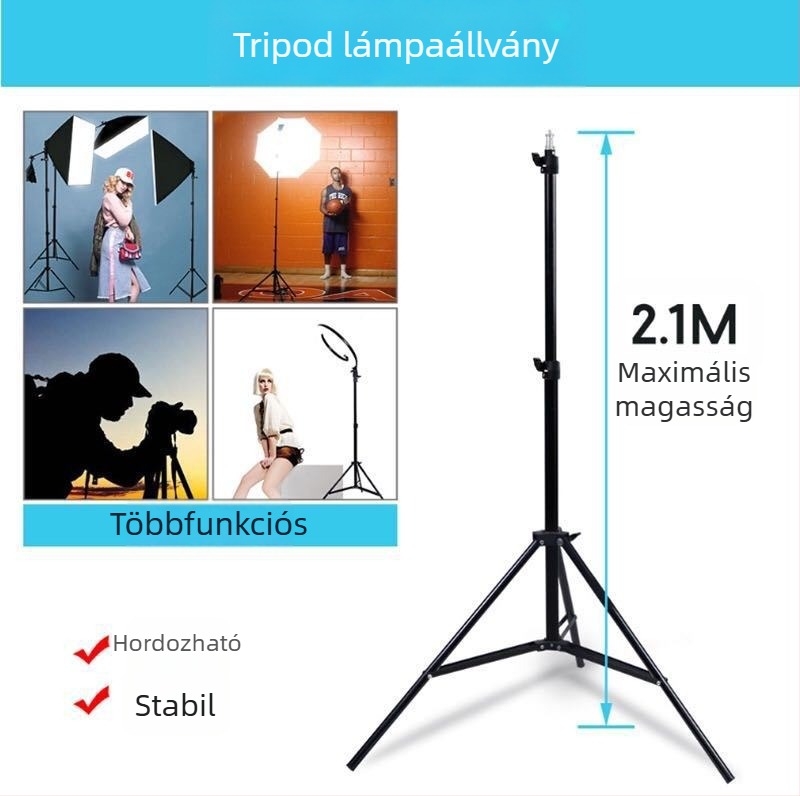 Gomba alakú LED töltőlámpa távirányítóval, háromszínű fényhőmérséklet-állítással, élő fotózáshoz és rövid videókhoz, 60-100W, 220V, függőleges használat