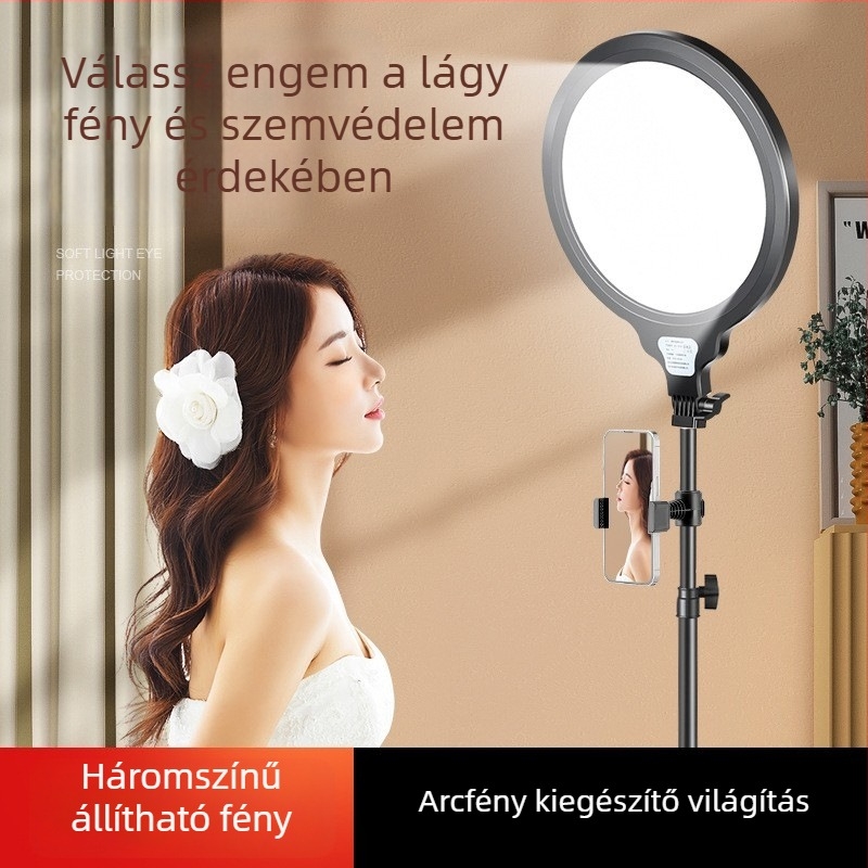 LED asztali töltőfény élő fotózáshoz — 20W, 24V, három színhőmérséklet, asztali használat