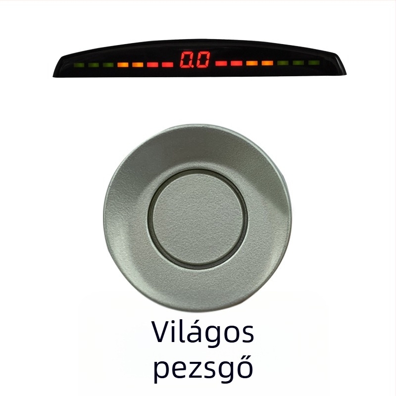 Hosszú sávú tolató radar hangos figyelmeztetéssel, nyolc érzékelővel és parkolási asszisztenssel