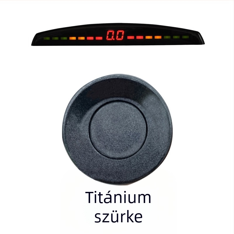 Hosszú sávú tolató radar hangos figyelmeztetéssel, nyolc érzékelővel és parkolási asszisztenssel