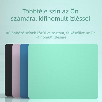 Folyékony szilikon egérpad, csúszásmentes irodai és játékhoz, kis méretű, 250×250 mm