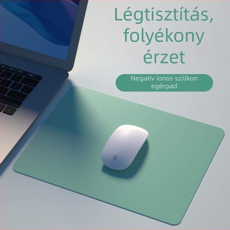 Folyékony szilikon egérpad, csúszásmentes irodai és játékhoz, kis méretű, 250×250 mm