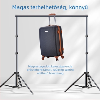 Teleszkópos fotóháttér állvány vászon- és papír hátterekhez