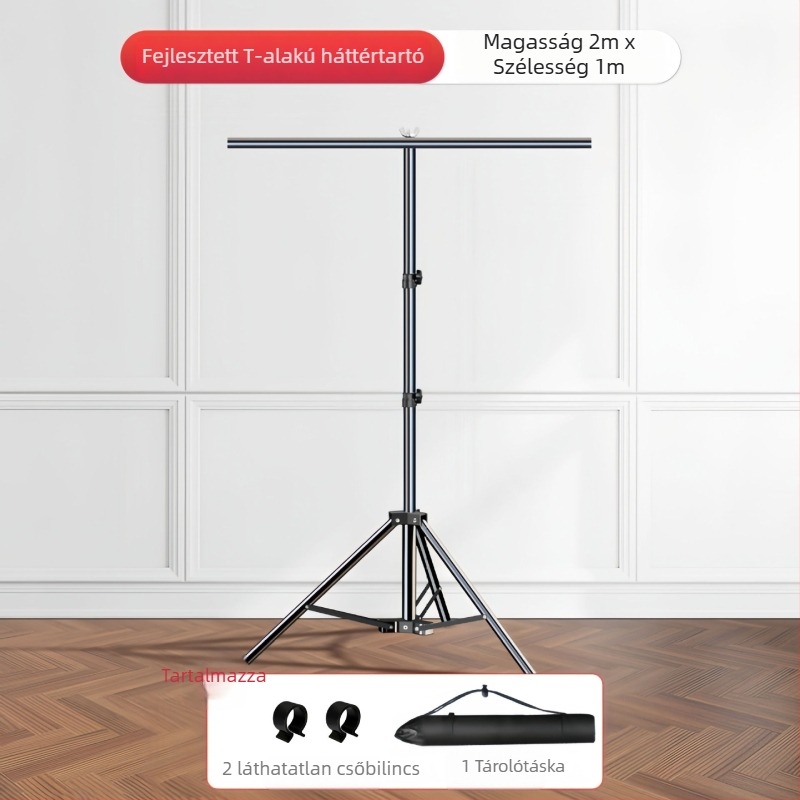 Teleszkópos fotóháttér állvány vászon- és papír hátterekhez