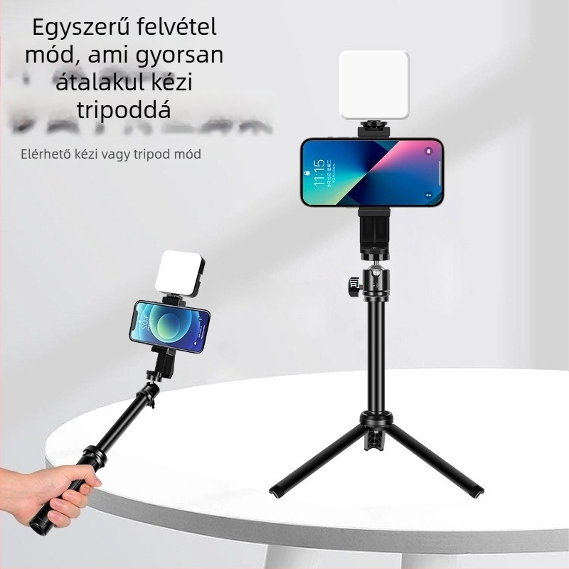 Két telefonos felvételi állvány – air bag holder, ABS műanyag, egyszerű stílus, testreszabás nem támogatott
