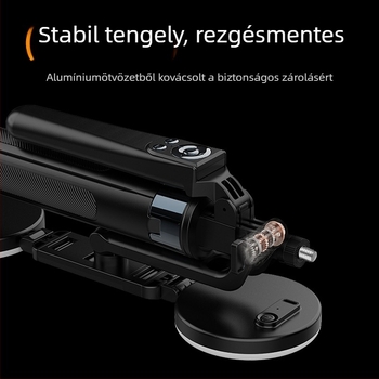 Alumínium ötvözetű selfies bot tripod távirányítóval és Bluetooth-kapcsolattal, modell H29, függőleges felvétel
