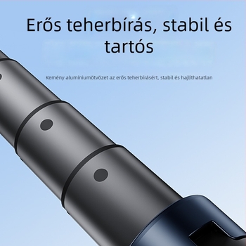 Alumínium ötvözetű selfies bot tripod távirányítóval és Bluetooth-kapcsolattal, modell H29, függőleges felvétel