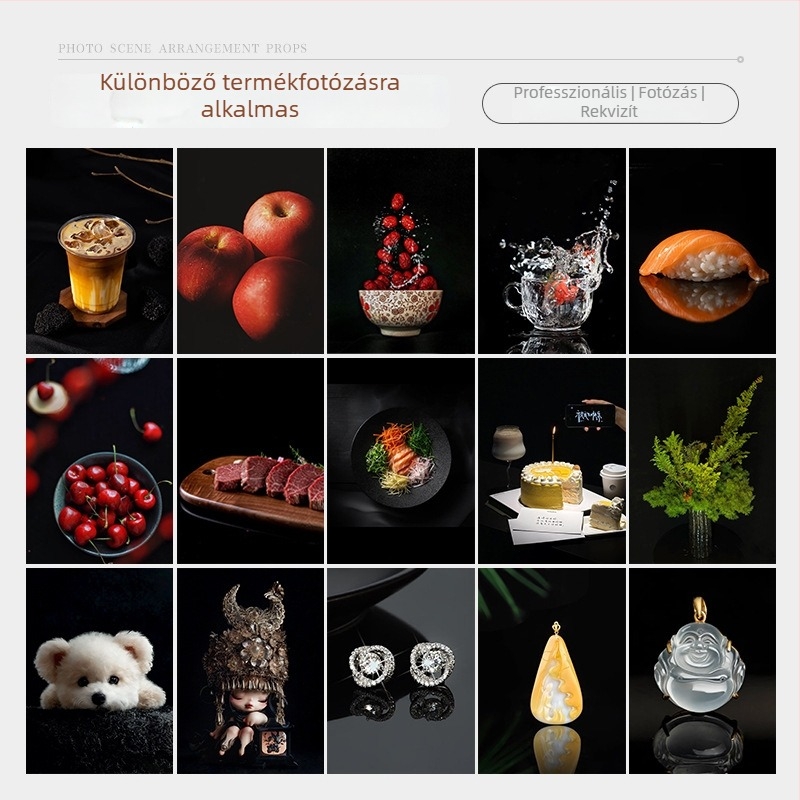 Ősi stílusú fotóháttér mozgatható flockált szövettel ékszerek élő közvetítéséhez | Modell ltao1001830907