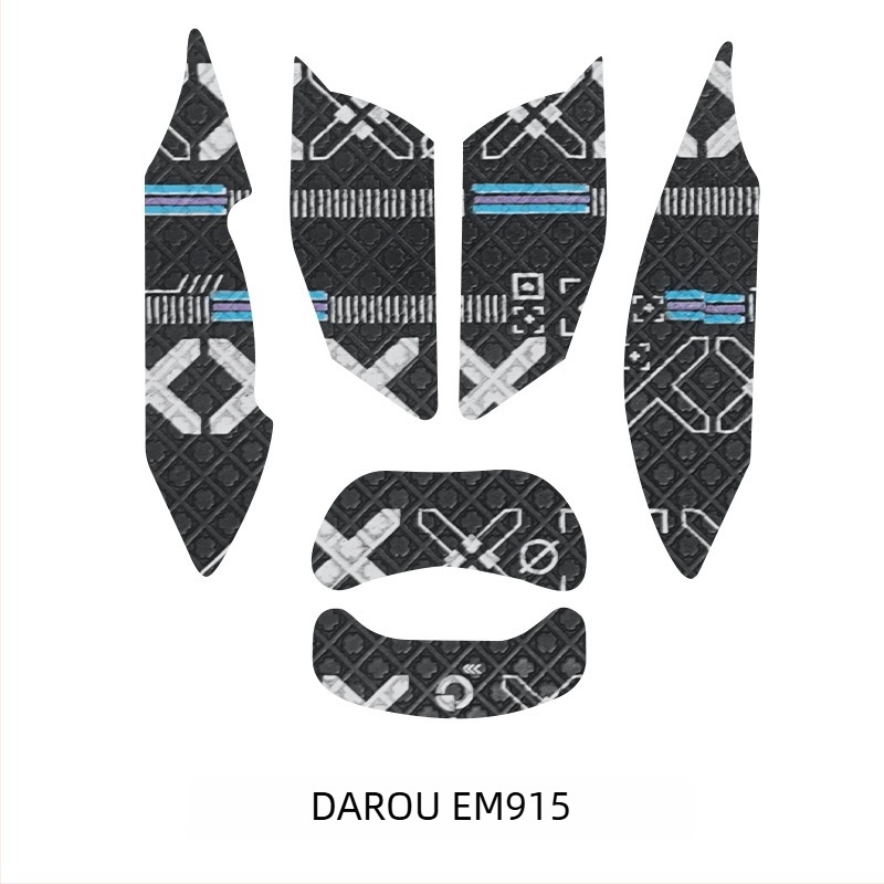 Daryyou EM915 egér anti-slip pad; gumírozott pad; műanyag formázás; csúszásmentes; izzadtságot felszívó