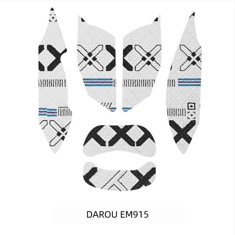 Daryyou EM915 egér anti-slip pad; gumírozott pad; műanyag formázás; csúszásmentes; izzadtságot felszívó