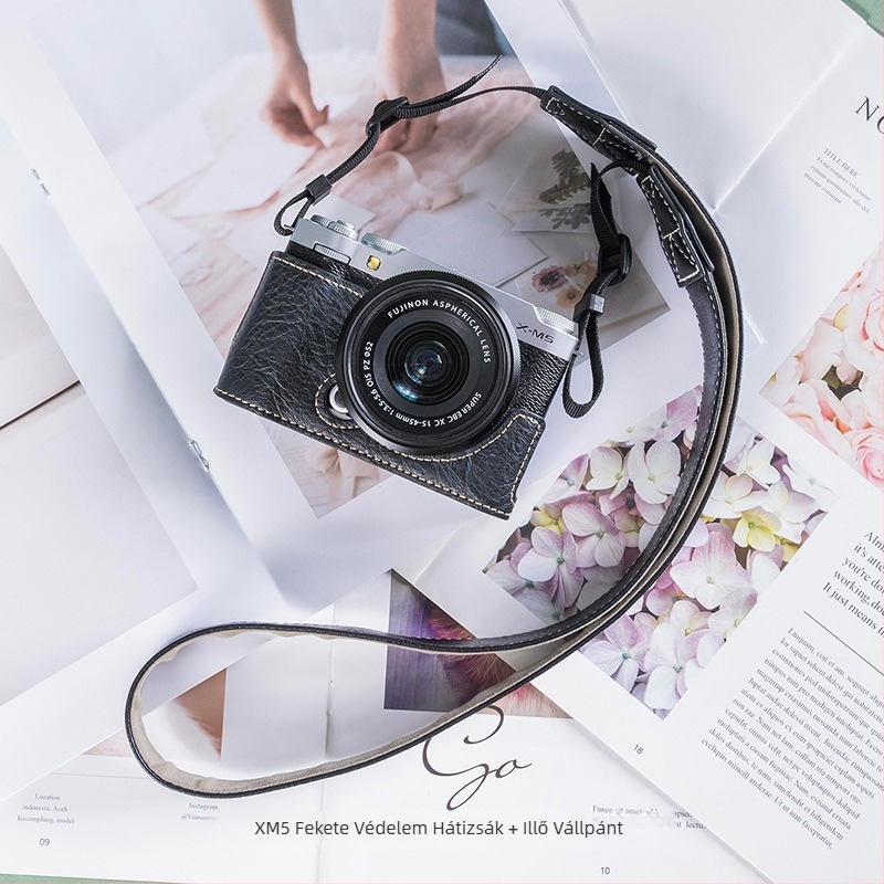 Fujifilm XM5 kamera táska – vállon átvetős, PU anyag, uniszex, 2024 ősz