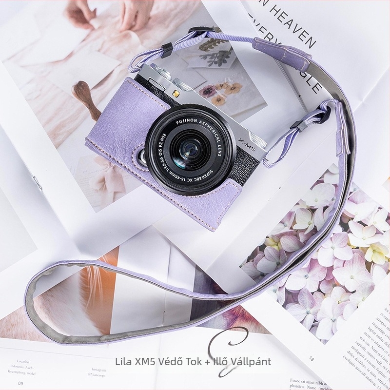 Fujifilm XM5 kamera táska – vállon átvetős, PU anyag, uniszex, 2024 ősz