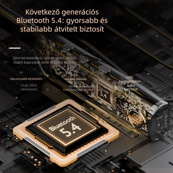 Vezeték nélküli Bluetooth Lavalier fejhallgató autós Handsfree funkcióval, 10 m hatótávolság, retro stílus