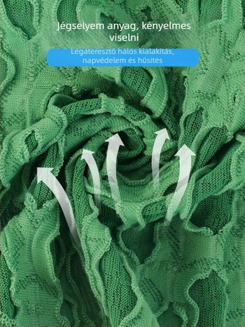 Uniszex napszűrő karvédők kültéri tevékenységekhez, poliészter, légáteresztő