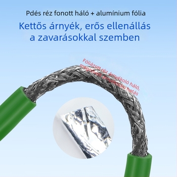 Ipari CAT5/6 Ethernet-kábel, nagy hajlékonyság, 8 vezeték, kettős árnyékolás, drag-chain-kompatibilis, servo alkalmazásokhoz