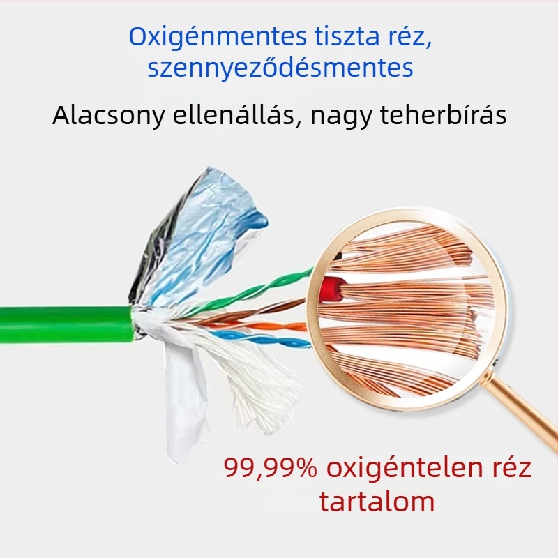 Ipari CAT5/6 Ethernet-kábel, nagy hajlékonyság, 8 vezeték, kettős árnyékolás, drag-chain-kompatibilis, servo alkalmazásokhoz