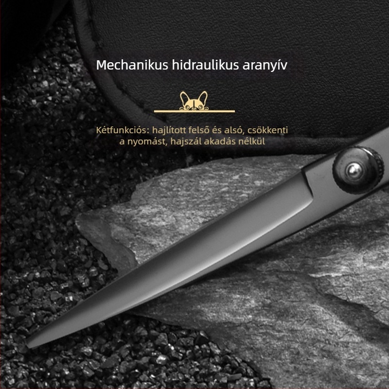 Állatgondozó olló – görbült kutya szőr olló, professzionális minőség, 4Cr rozsdamentes acél, Sillyfu