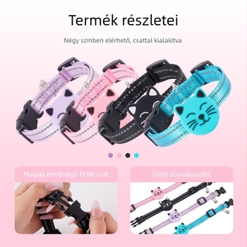 Házi kedvenc nyomkövető Bluetooth 5.0-vel, vízálló és kopásálló, 20 m hatótávolság, 32 g tömeg, modell F22 (Bluetooth 5.0; vízálló és kopásálló; 20 m hatótávolság; 32 g tömeg; modell F22)