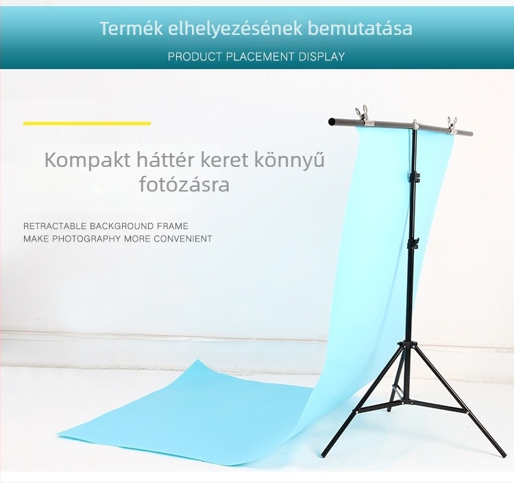 Panorámás fotózási állvány – Anyagok: műanyag és alumínium ötvözet, Teherbírás 3 kg, Csőátmérő 22/19/16 mm, Súly 2 kg