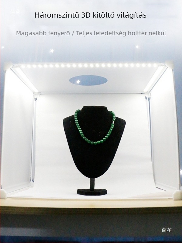Ékszerfotózáshoz LED fénydoboz lágy megvilágítással videófelvételekhez