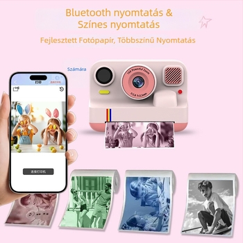 K12Pro Bluetooth Színes Nyomtatású Kamera 1080P Videóval, IPS Kijelző, ABS Ház, Körülbelül 4 Órás Akkumulátor