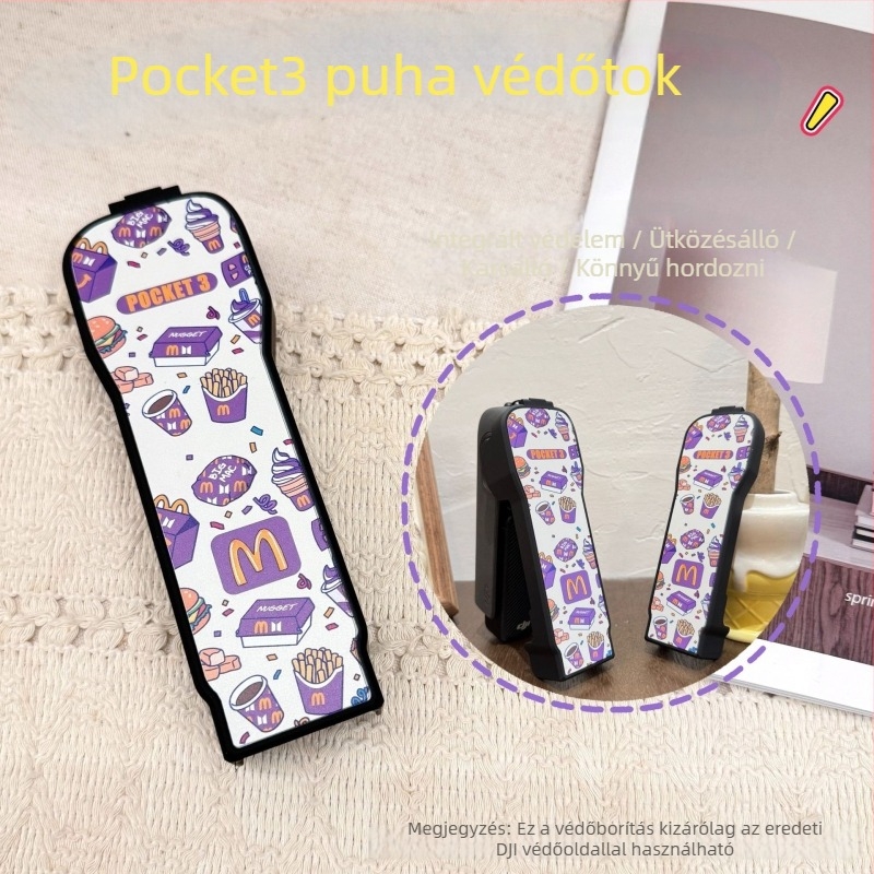 Feishuo DJI Pocket3 felső védőfedél – Osmo Pocket kijelzővédő, PCS anyag, logónyomtatás támogatott, csomag tartalmaz védőfedőt