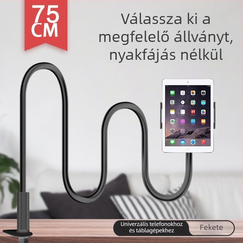 Kétoldalas telefontartó csipeszekkel, asztali és éjjeliszekrényre, élő közvetítéshez és tévénézéshez