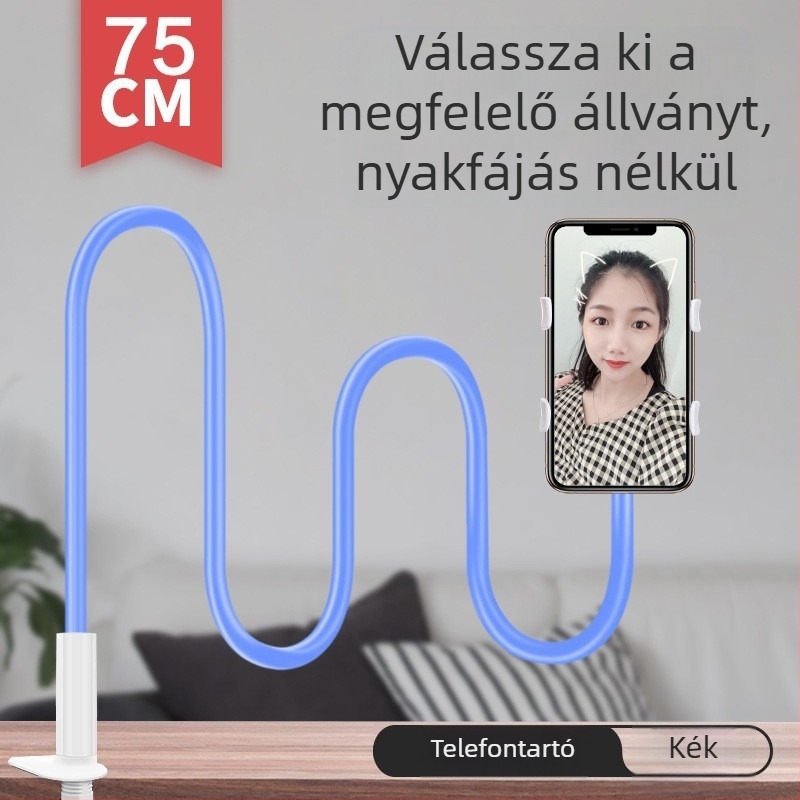 Kétoldalas telefontartó csipeszekkel, asztali és éjjeliszekrényre, élő közvetítéshez és tévénézéshez