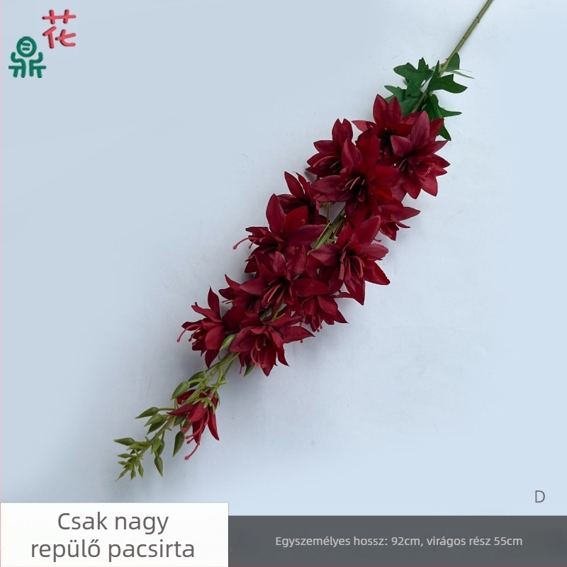 Egyszeres nagy selyem virág – lila, esküvői színpad és folyosó dekoráció, fotóstúdió rekvizitum (Anyag: selyem virág; Használat: Esküvő; Márka: Egyéb)