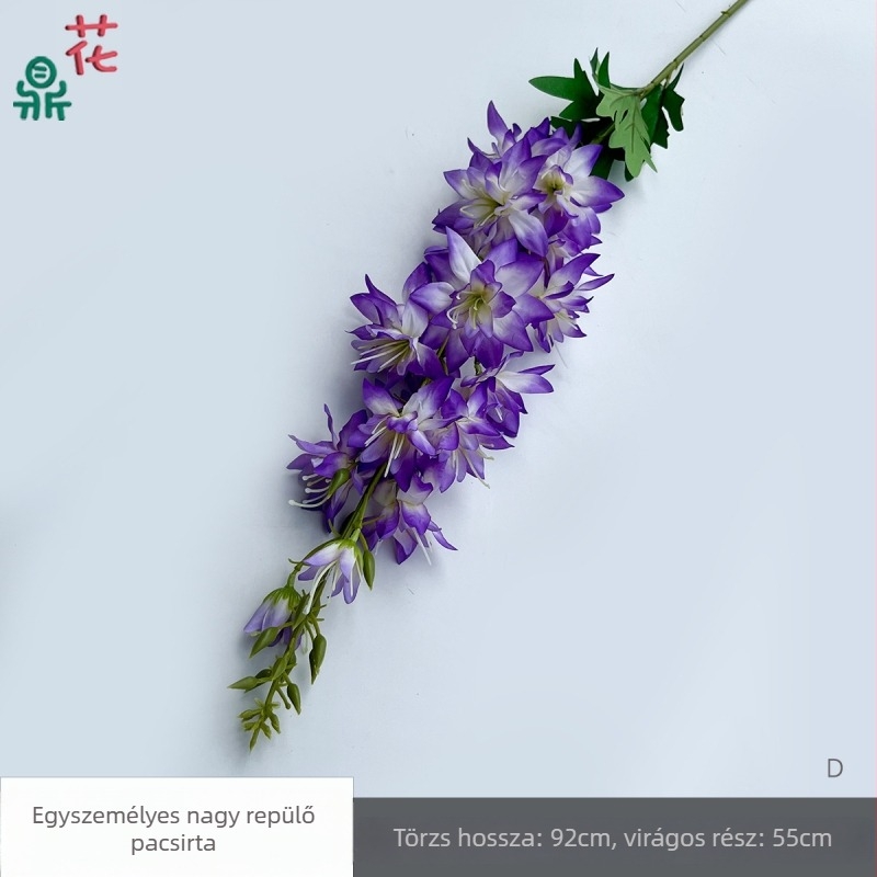 Egyszeres nagy selyem virág – lila, esküvői színpad és folyosó dekoráció, fotóstúdió rekvizitum (Anyag: selyem virág; Használat: Esküvő; Márka: Egyéb)