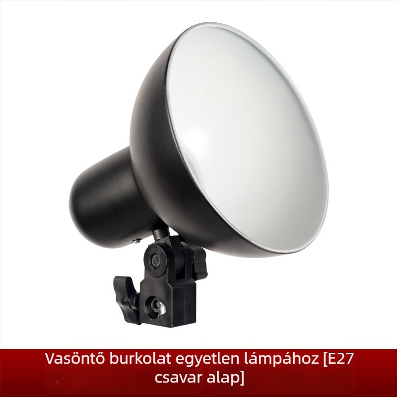 Fém lámpabura fotózáshoz, E27 csatlakozóval – stúdió kellék