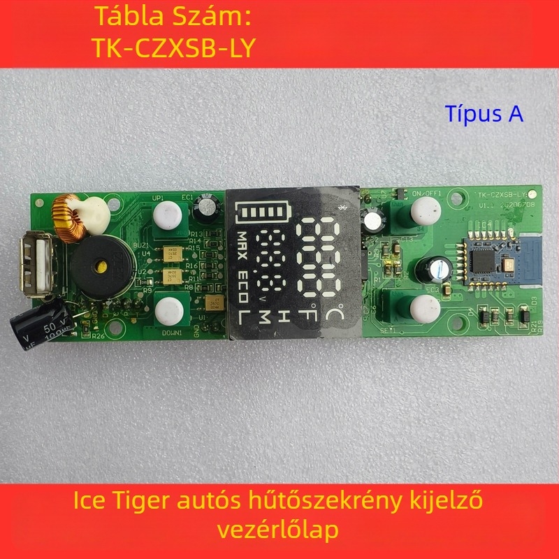 Autóhűtő vezérlő PCB - kijelző panel, alaplap, tápegység (5 L-ig terjedő térfogat)