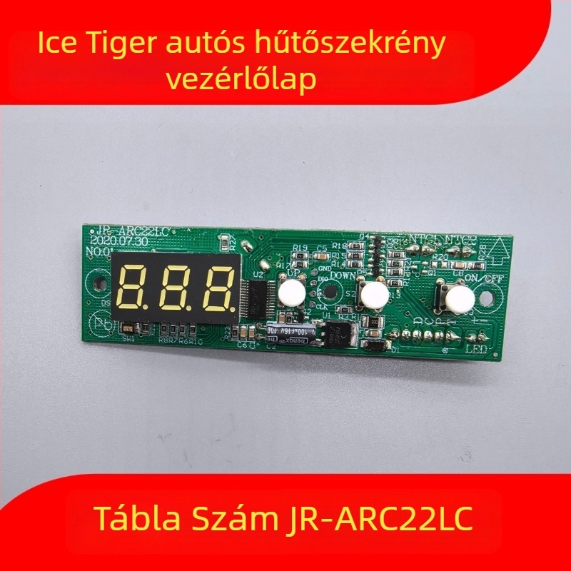 Autóhűtő vezérlő PCB - kijelző panel, alaplap, tápegység (5 L-ig terjedő térfogat)