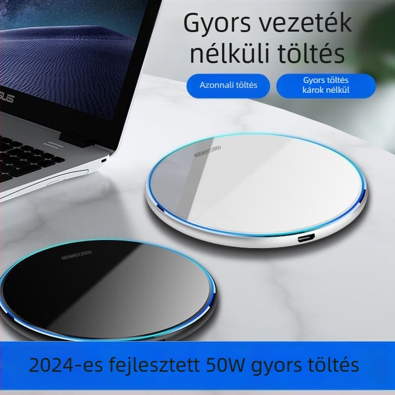 QC 4.0 vezeték nélküli gyors töltő - Gyors töltéssel kompatibilis, Mágneses töltés: Nincs, Kijelző: Nincs, Nem eredeti