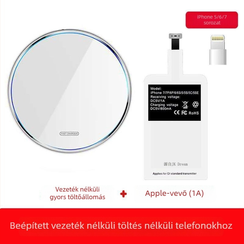 QC 4.0 vezeték nélküli gyors töltő - Gyors töltéssel kompatibilis, Mágneses töltés: Nincs, Kijelző: Nincs, Nem eredeti
