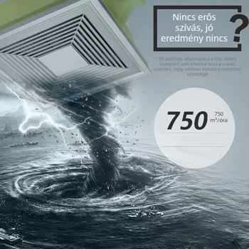 Szellőző ventilátor, Mingshuo 300h-2, távirányító, légáramlás 750 m3/h, ablakos elválasztó stílus