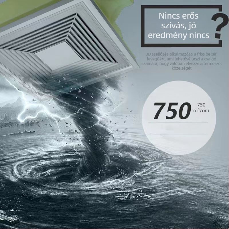 Szellőző ventilátor, Mingshuo 300h-2, távirányító, légáramlás 750 m3/h, ablakos elválasztó stílus