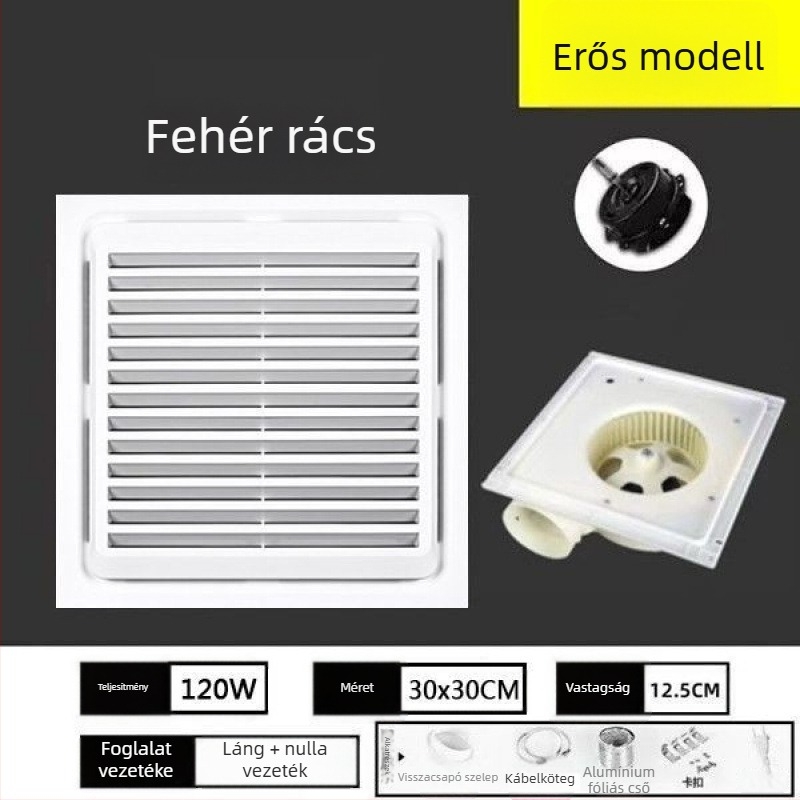 Szellőző ventilátor, Mingshuo 300h-2, távirányító, légáramlás 750 m3/h, ablakos elválasztó stílus
