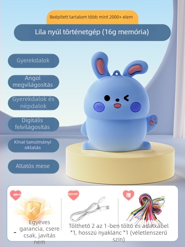 Gyerekeknek szóló oktató mesés zenei lejátszó | Zene/Hang | 0–3 éves korosztály | Műanyag | Memória nélküli