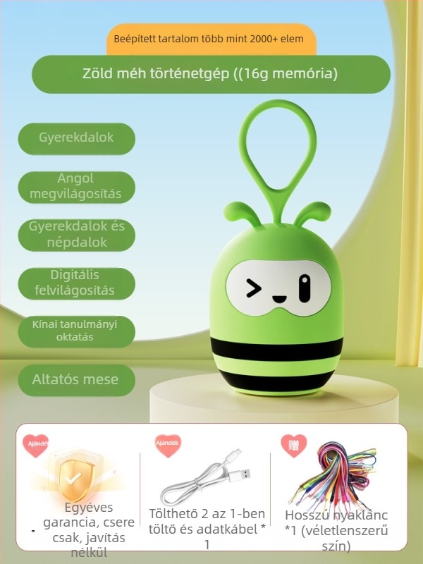 Gyerekeknek szóló oktató mesés zenei lejátszó | Zene/Hang | 0–3 éves korosztály | Műanyag | Memória nélküli